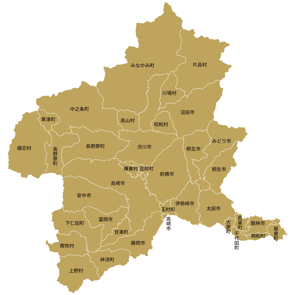 群馬県地図