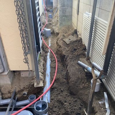 家のリフォームに合わせた浄化槽転換工事画像