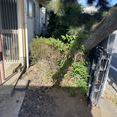 古い浄化槽の転換工事画像