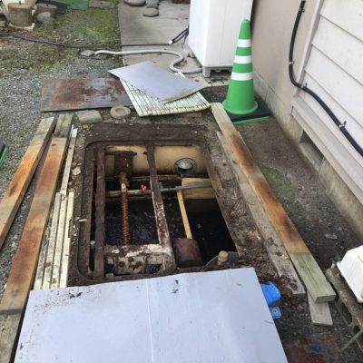 合併処理浄化槽 5人槽 設置工事画像