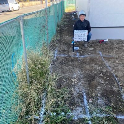 新築住宅への浄化槽設置工事画像